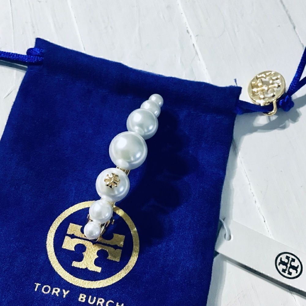 TORY BURCH KIRA FRESHWATER PEARLS HAIR ACCESSORY